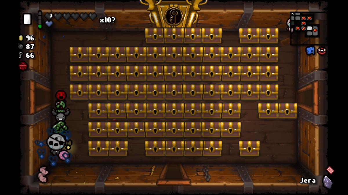 I got to the Chest with Blank Card + Jera and 70+ keys. 